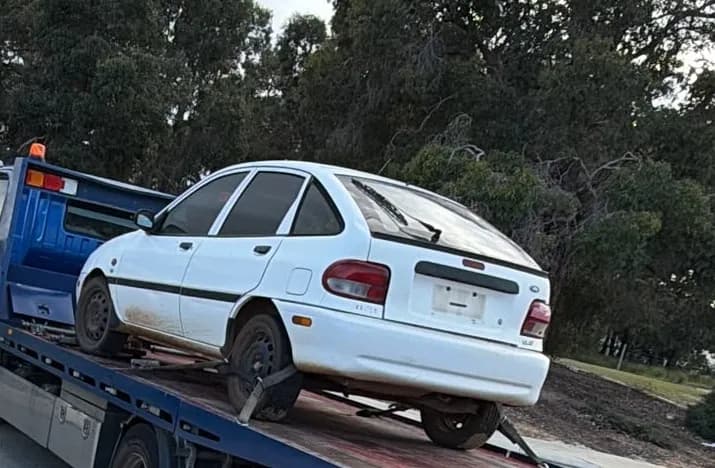 Hyundai Excel removed in Bullsbrook